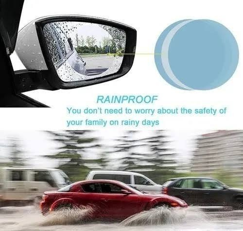 Lamina Mica Anti Lluvia Espejo Retrovisor Auto Anti Fog X2