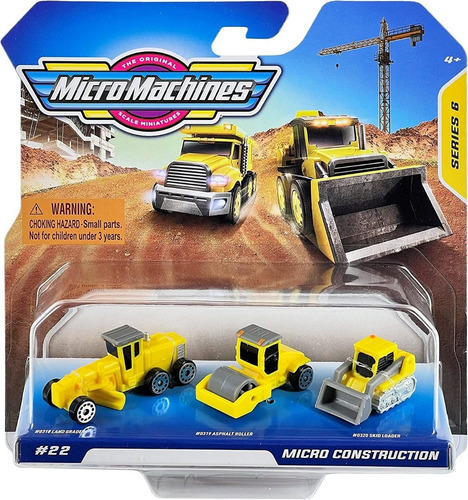 Jazwares Micro Machines Serie 6 Pack #22 Micro Construcción (Usado)