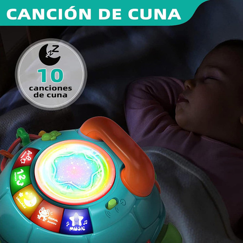 . Juguete Para Gatear Tortuga Sensorial Con Música