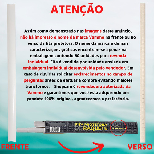 Imagem 5 de 7 de Fita Faixa Protetora Raquete Beach Tennis Transparente
