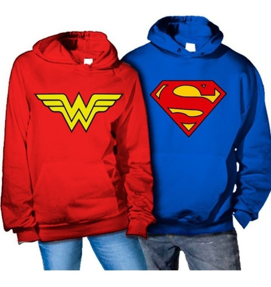 sudaderas para parejas de superheroes