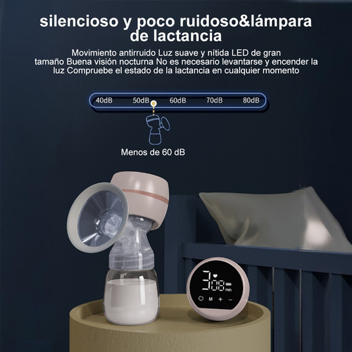 Extractor De Leche Eléctrico Sacaleche 3 Modos 9 Niveles