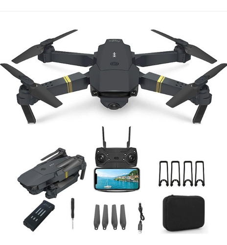 Drone Mini E 58 Pro Dual Camera Hd 4k Com 1 Bateria Preto