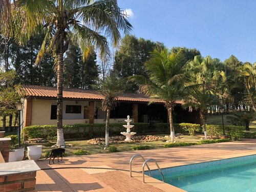 Imagem 23 de 30 de Chácara 1 Alqueire, Casa Sede 400m2, 4 Dormitórios, 2 Suítes, Lareira, Cozinha Ampla, Área Gourmet, Piscina, Campo De Futebol, Varanda, Casa Caseiro - Ch00259 - 70818374