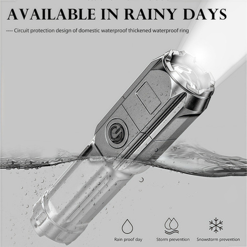 Linterna De Enfoque Ajustable Impermeable Multiusos De 2 Pie