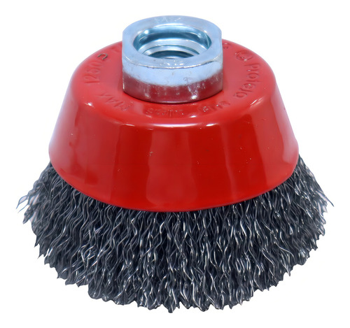Cepillo Copa Rizado 60mm Pegasso Acero Uso Prof. Amoladora