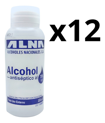 Alcohol Antiséptico Alna® | 70% | 100 Ml 