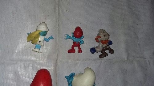 5 Figuras De Los Pitufos (Usado)