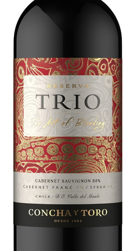 Trio Vino Tinto Cabernet Sauvignon, Cabernet Franc, Shiraz 7