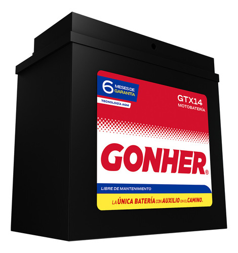 Batería Agm Gel Gonher Para Yamaha Xvs950 V Star 950 2014