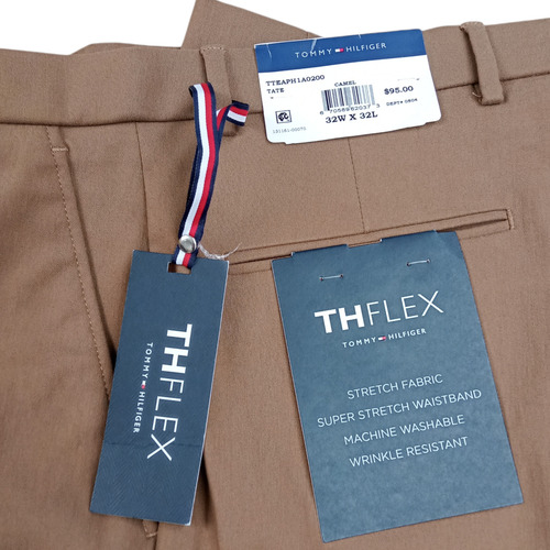Pantalones De Vestir Tommy Hilfiger Th Flex De Hombre Camel