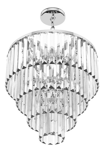 Princesa Candil De Cristal Cortado 4 Luces 65 Cm De Alto 