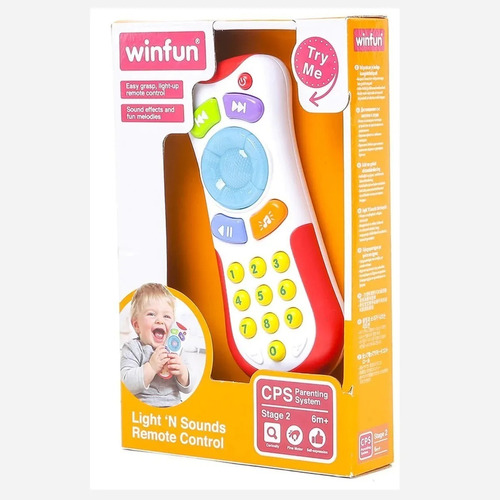 Mi Primer Control Remoto C/ Luz Sonido Melodias Bebe Winfun