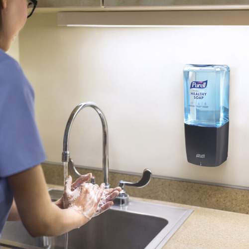 Dispensador Automático Es10 + Jabón En Espuma Purell 1200ml Color Negro