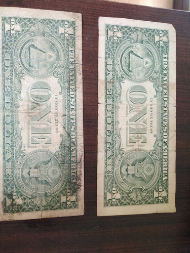 Billete De 1 Dólar Año 1988 A Y 1995 