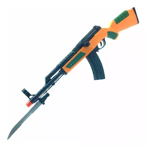Pistola Balines Plástico Naranja