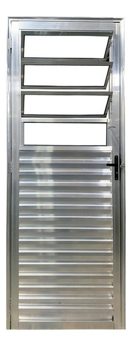 Brecorimo porta de cozinha alumínio brilhante 210cm y 80cm esquerda