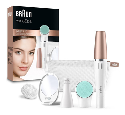 Depiladora Facial Eléctrica Braun Facespa 851+cepillo Facial