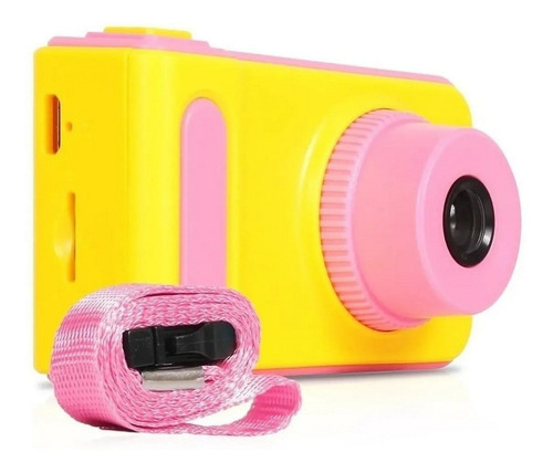 Mini Câmera Digital Filmadora Infantil Para Criança Portatil Cor Rosa 1