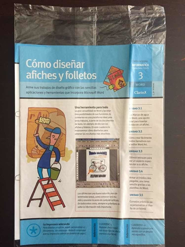 Còmo Diseñar Afiches Y Folletos. Nuevo. Sellado. Clarín. 3