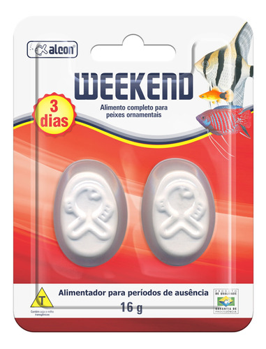 Racao Alcon Weekend Ferias 16g (3 Dias)