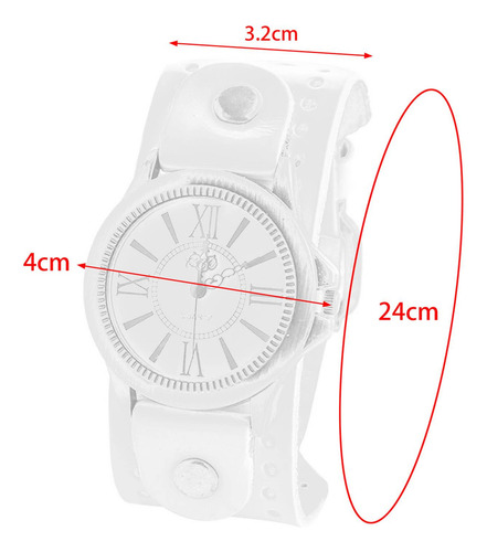 Imagen 9 de 9 de Cinturon Ancho Correa Brazalete Ón Claro Diámetro De 40 Mm