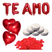 Comprar Surpresa Romântica 300 Pétalas 10 Velas 10 Balão + Te Amo