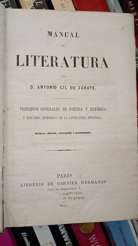 Manual De Literatura - Antonio Gil De Zárate