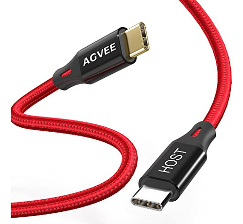 Cable Corto De Usb C A Usb C Otg De Agvee [2 Unidades  0 6 P