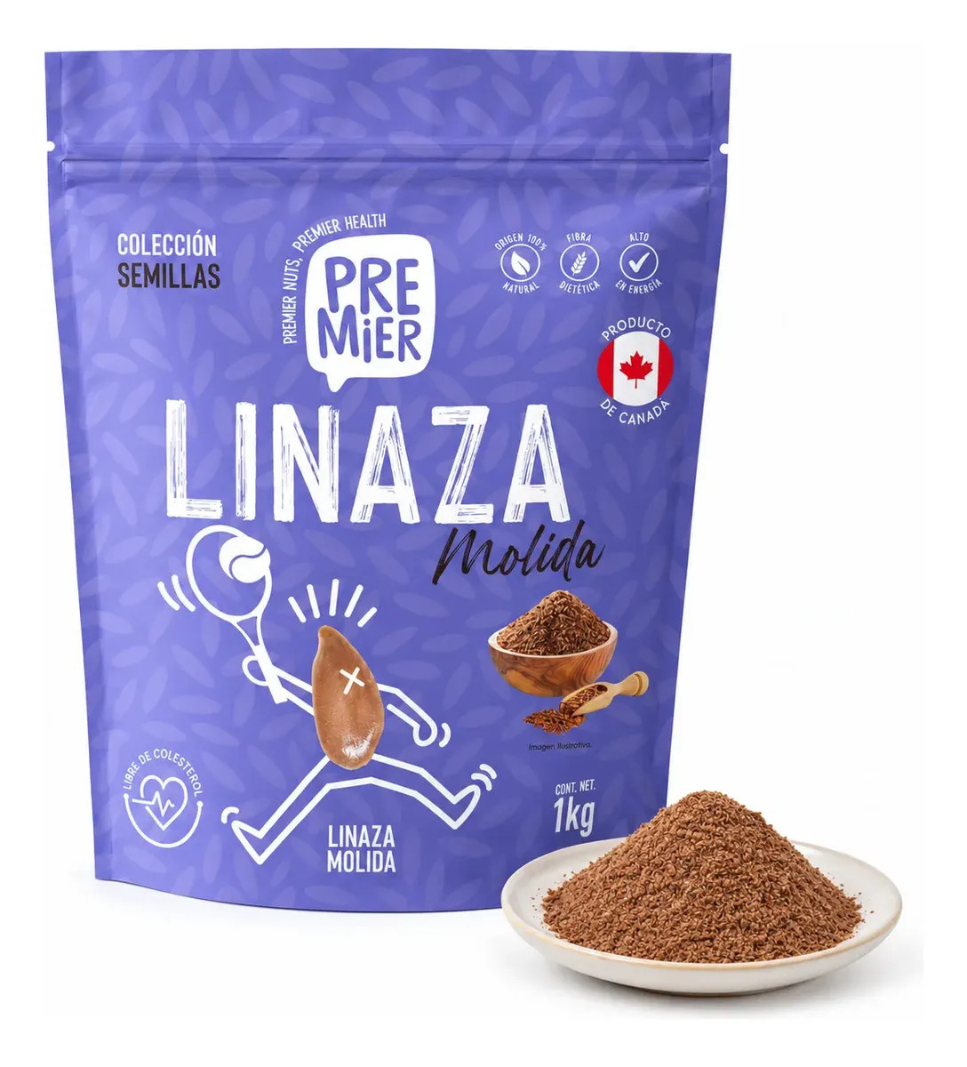 Linaza molida Premier 1kg