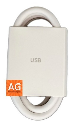 Imagen 4 de 5 de Cable Naranja Para Carga Rápida Original Xiaomi De 6 Amperes
