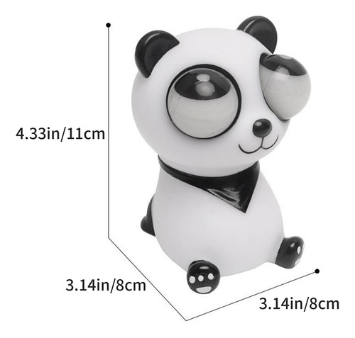 Muñeca Tipo Panda Con Ojos Salientes Y Descompresión En L, Q
