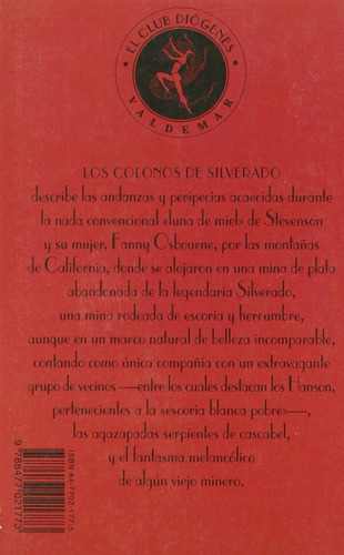 Robert Louis Stevenson Los colonos de Silverado Editorial Valdemar