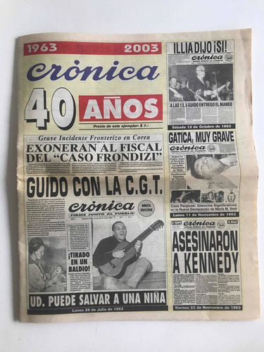 Diario Crónica 40 Años. Aniversario