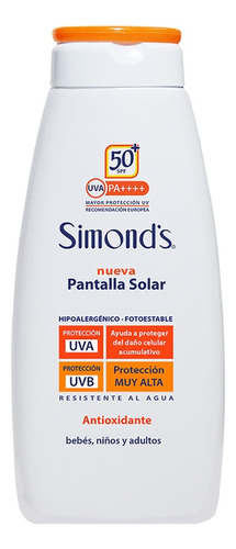 Bloqueador Simonds F-50 Pomo 200 Ml