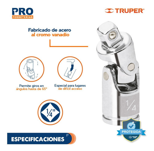 Nudo Universal Para Dados Cuadro 1/4 13226