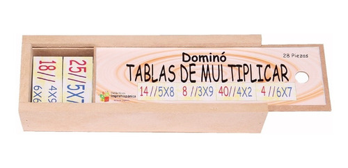 Dominó Didáctico Para Niños De Tablas De Multiplicar