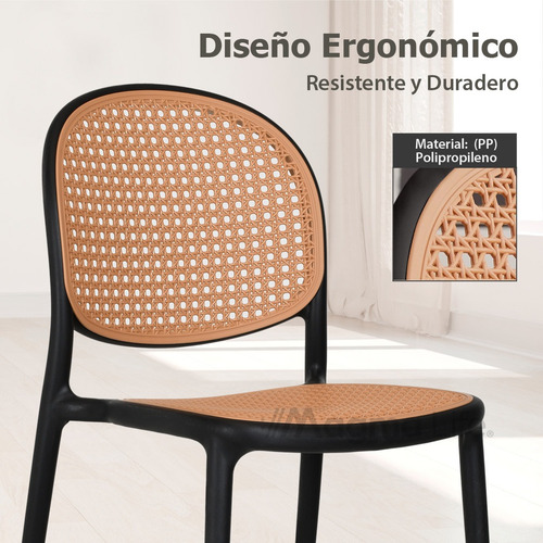 Set 4 Sillas Para Comedor Terraza Diseño Moderno Resistente