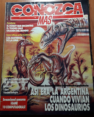 Revista Conozca Mas N°43  Año 1992  Dinosaurios