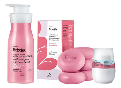 Kit Frambuesa Y Pimienta Rosa Natura Tododia Regalos