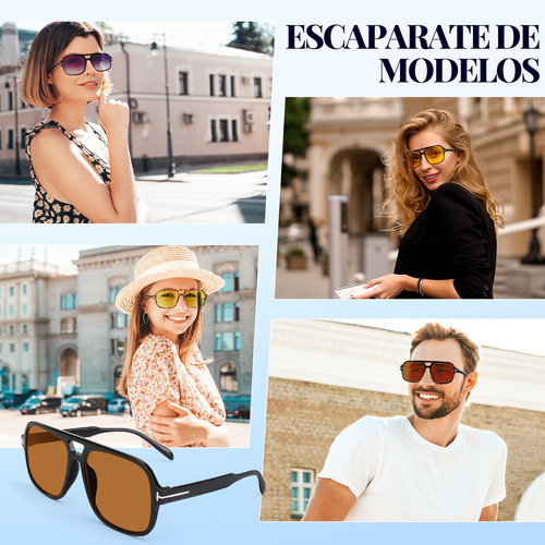 4 Pcs Gafas De Sol Modas Vintage Unisex Adulto, Gafas De
