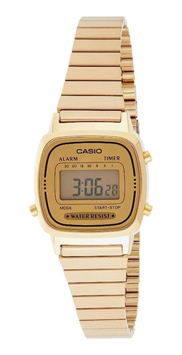 Reloj Casio La670 G9 Dorado Mujer Retro Mini Watchsalas Full