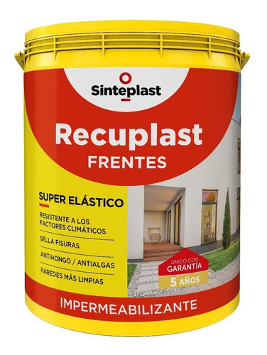 Sinteplast Recuplast Frentes Color Gris Cemento 20lts