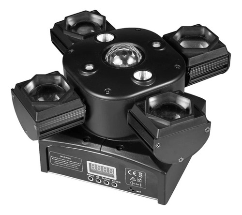 Cabezal Móvil Led Seisa Led-xjh04 Dmx 8 Luces 80w