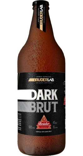 Cerveja Artesanal Brüder Lab Dark Brut 600ml