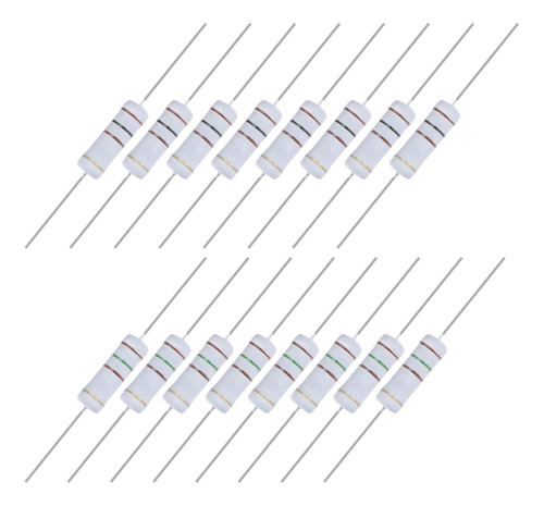 Kit Surtido Resistencia Pelicula Oxido Metal Ohmio Pieza