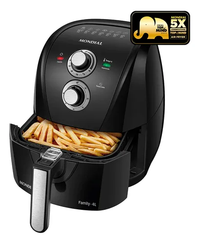 Air Fryer Mondial com batatas fritas