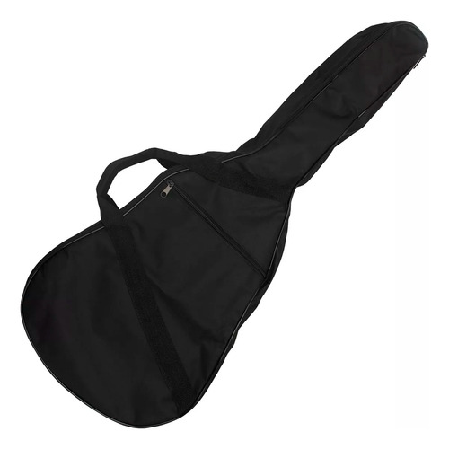 Capa Violão Folk Luxo Ziper Bolso + 04 Palhet Flanela Lp Bag