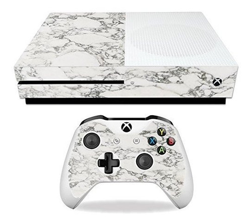 Piel Mightyskins Para Microsoft Xbox One S Marmol Blanco | C