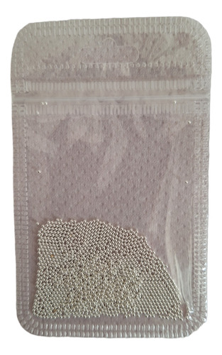 Caviar Mini Esferas Acero Strass Para Uñas Nail Art 10g